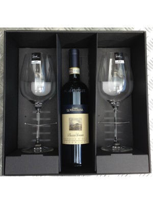 Gaveæske med 2 Eisch SensisPlus Superior Bordeaux rødvinsglas (excl. vin)