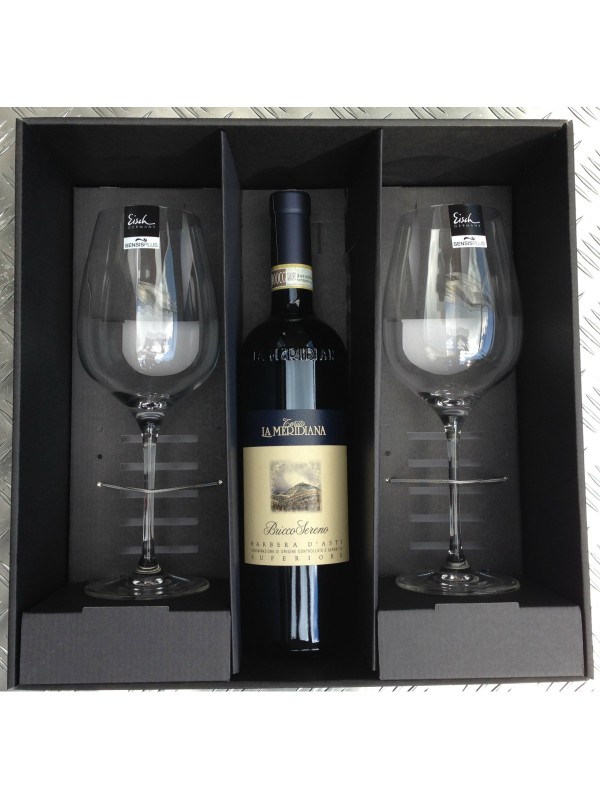 Gaveæske med 2 Eisch SensisPlus Superior Chardonnay hvidvinsglas (excl. vin)