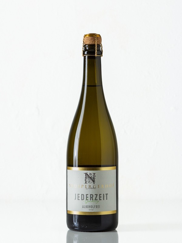 Jederzeit Sekt, alkoholfri, mousserende vin, Pfalz, Weingut Neuspergerhof