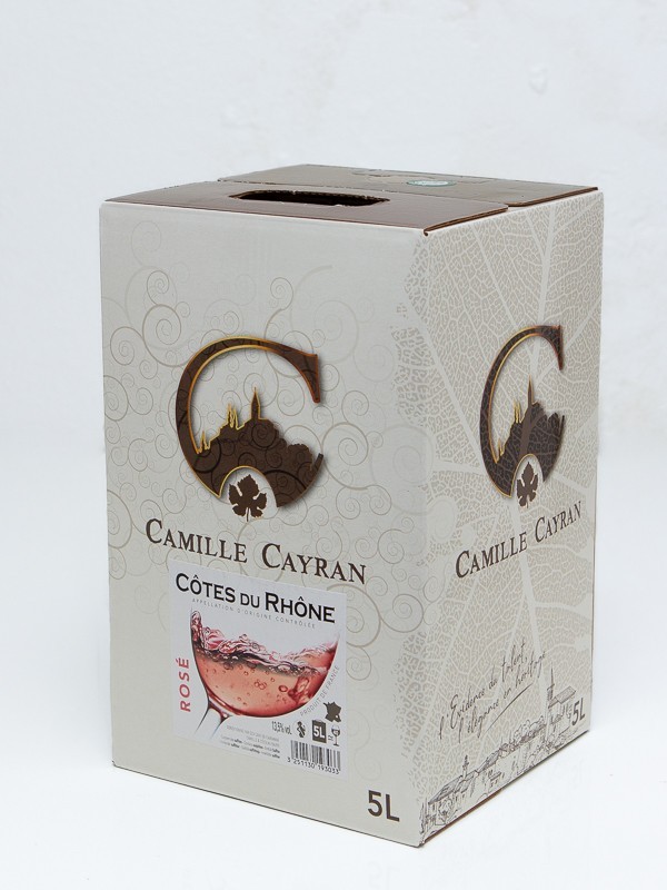 Tradition, Côtes du Rhône, BIB, 13,5%, Camille Cayran, rosé, 5 liter